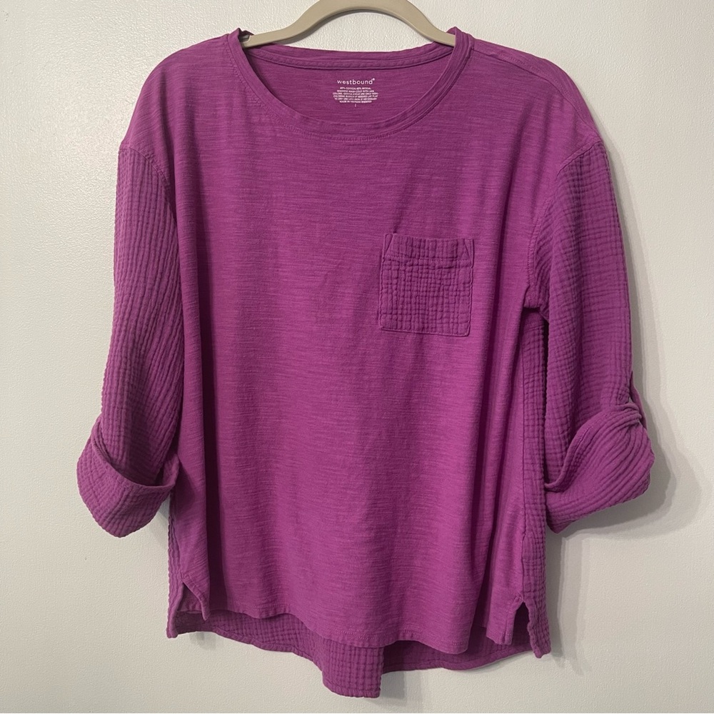 Women’s Westbound Relaxed Fit Top, Fuchsia (pink/purple), Size Large